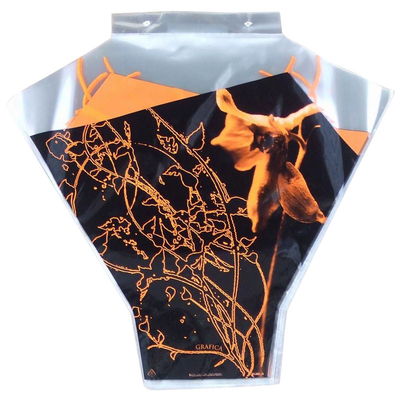 BOPP/CPP の印刷された Y 字型の花の梱包材のプラスチック花の袖