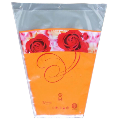 花のプラスチック カバー/台形の環境に優しい花の覆いの袖を包むセロハンは袋に入れます