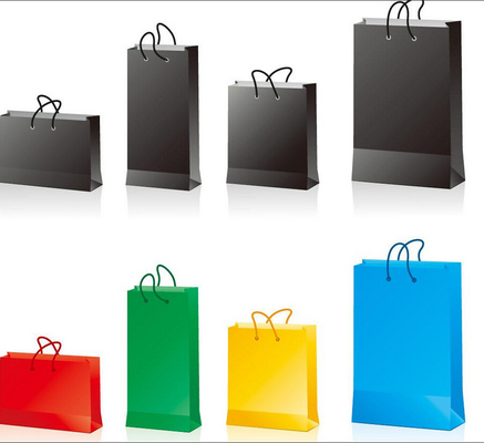 注文のギフトはロゴ印刷およびロープのハンドルが付いている贅沢なペーパー買い物袋をリサイクルします
